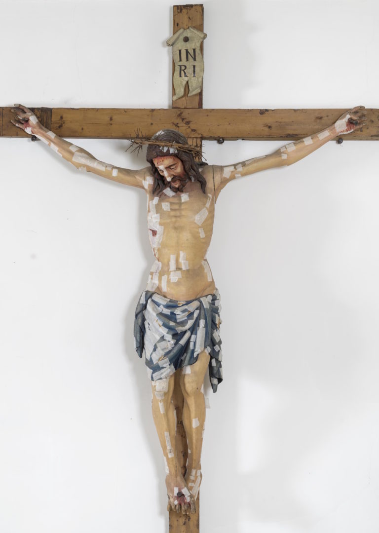 Cristo Parlante Crucifix Before Conservation