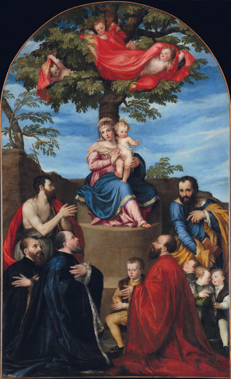 Battista del Moro’s Virgin and Child with Saints John the Baptist and Mark and Members of the Marcello Family