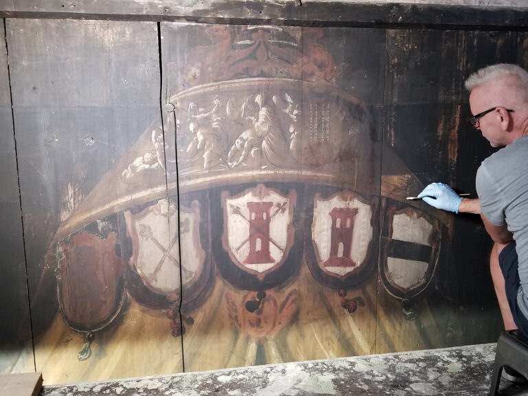 Della Torre Tomb During Conservation