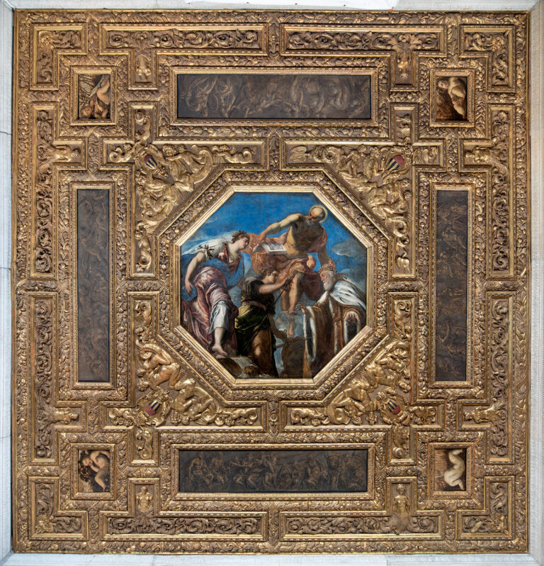 Jacopo Tintoretto Atrio Quadrato Ceiling Palazzo Ducale After Conservation