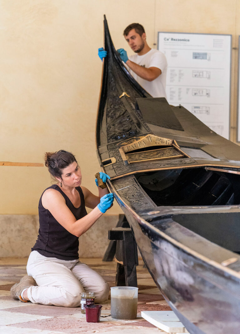 Laura Gondola Ca' Rezzonico Museum During Conservation