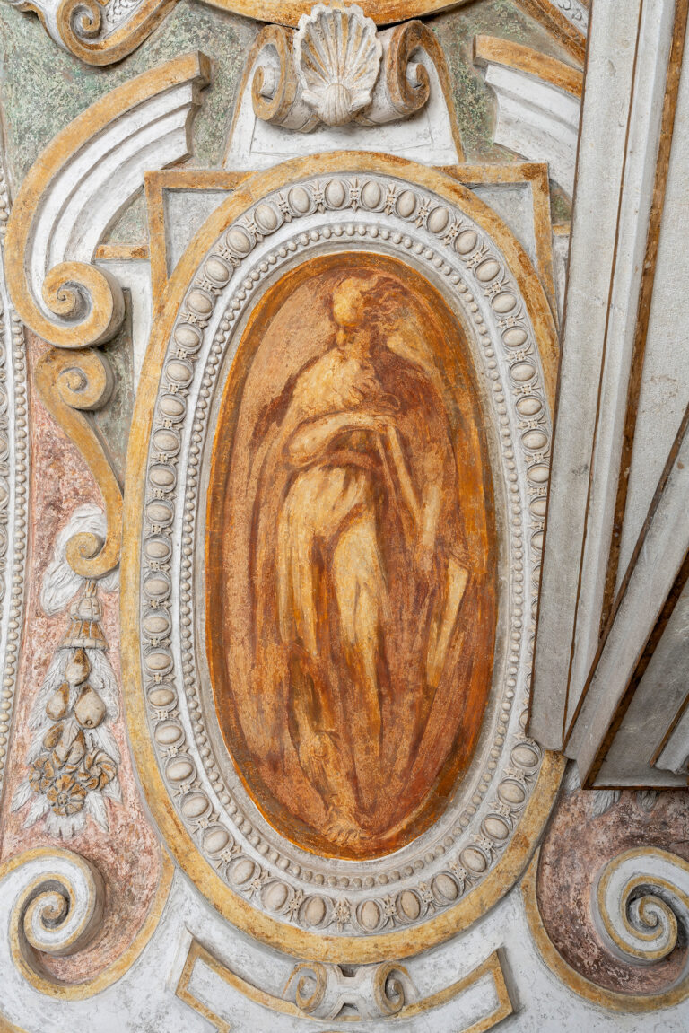 Andrea Schiavone, Vault Fresco of a Virtue, Pellegrini Chapel, Church of San Sebastiano